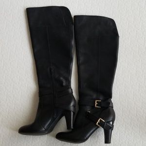 BCBG Leather Over the Knee Boots